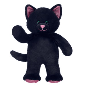 Alternative view of Black Kitty Stuffed Animal