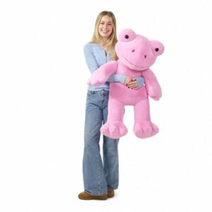 Giant Spring Pink Frog Stuffed Animal - Build-A-Bear Workshop Australia