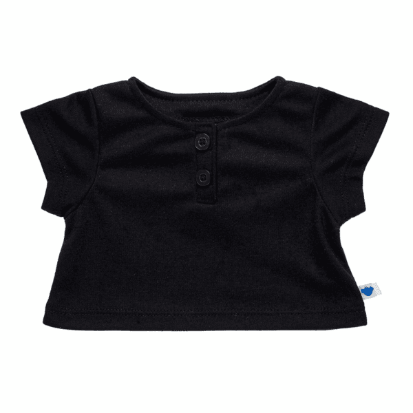 Black Henley Tee - Build-A-Bear Workshop Australia