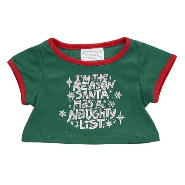 "Glisten and the Merry Mission" Naughty List T-Shirt - Build-A-Bear Workshop Australia