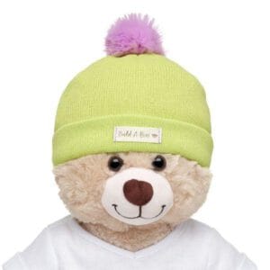 Lime Pom Pom Beanie - Build-A-Bear Workshop Australia