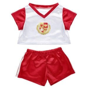 Red & White Soccer Uniform - Build-A-Bear Workshop Australia