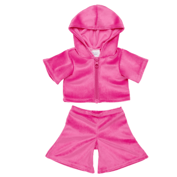 Y2K Fashions Pink Velvet Tracksuit - Build-A-Bear Workshop Australia