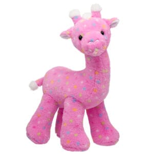 Pink Frosted Animal Cookie Giraffe Stuffed Animal