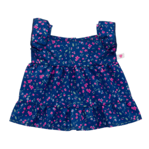 Navy Ditsy Floral Dress